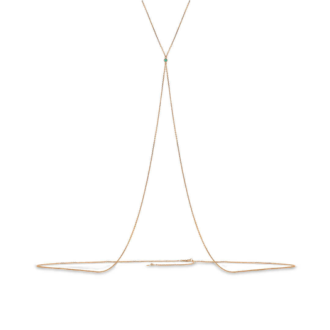 Emerald Bezel Body Chain