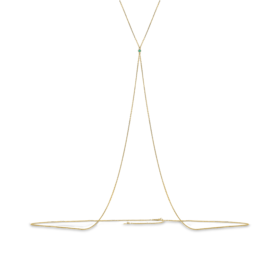 Emerald Bezel Body Chain