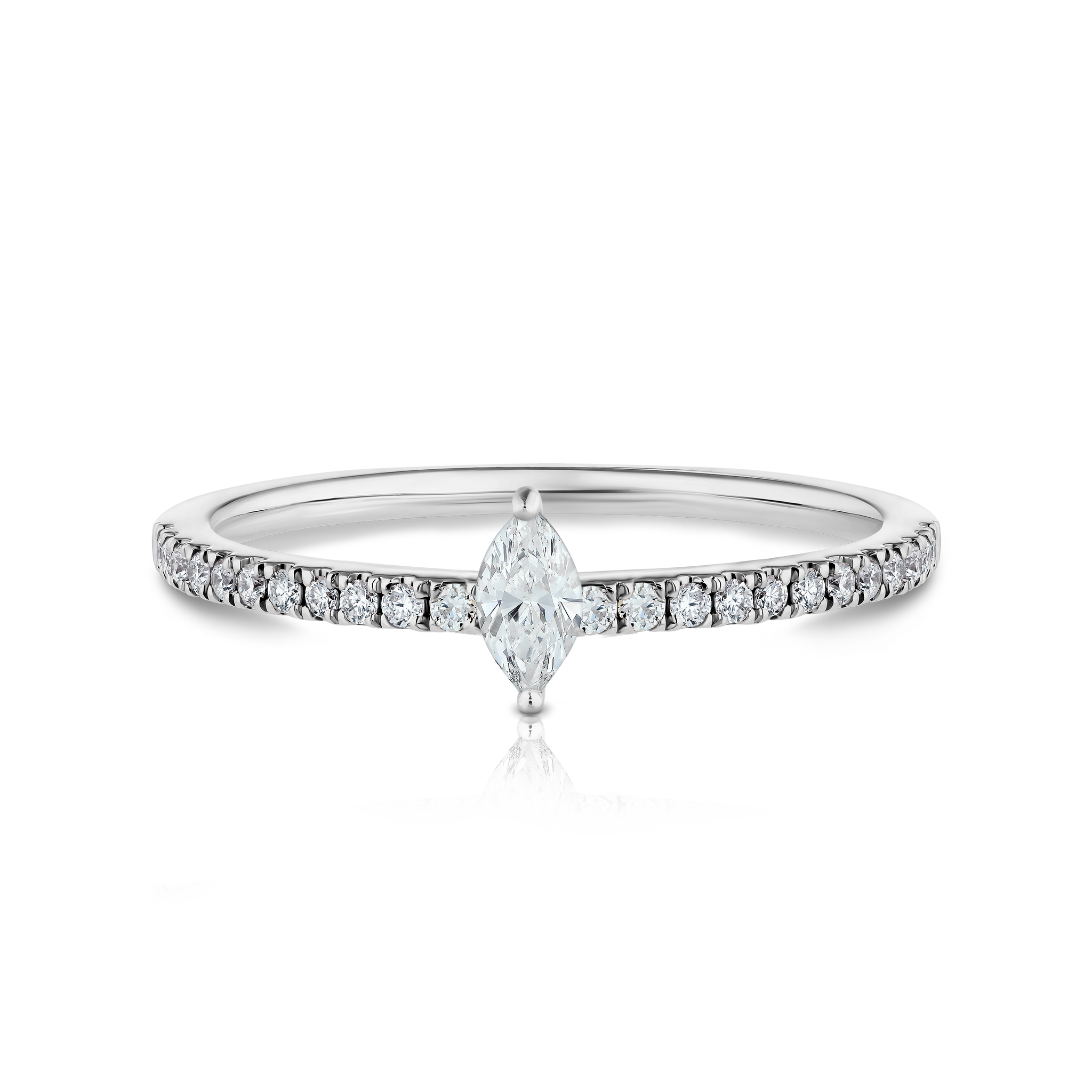 Marquise Diamond Pave Ring