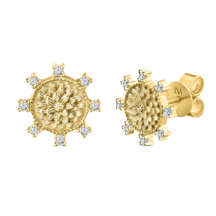Flower Diamond Earrings