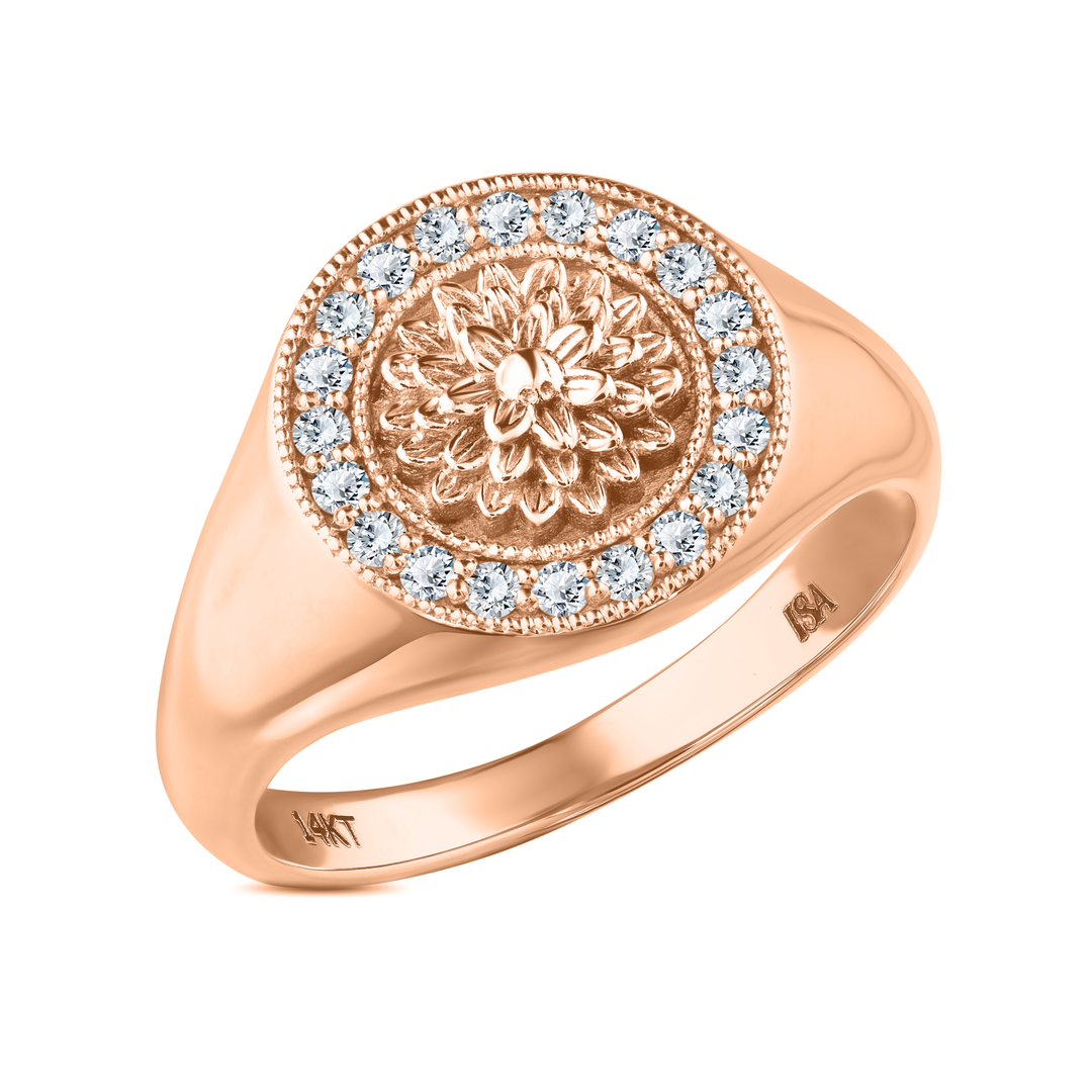 Flower Diamond Ring