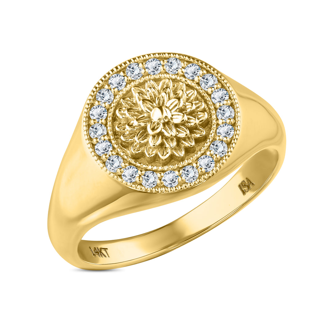 Flower Diamond Ring
