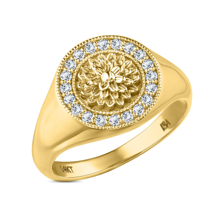 Flower Diamond Ring