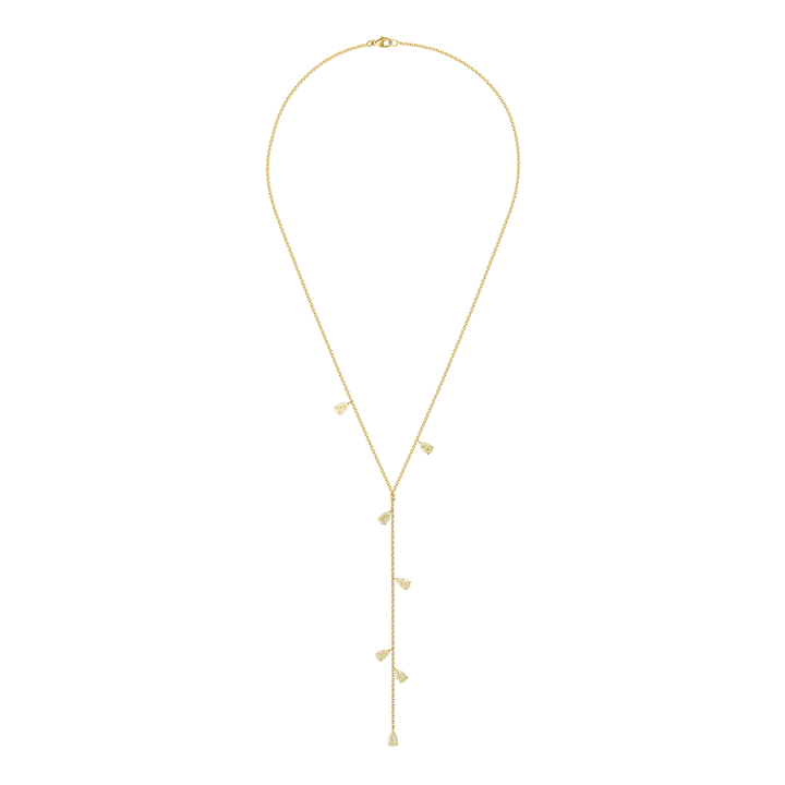 Large Yellow Diamond Lariat