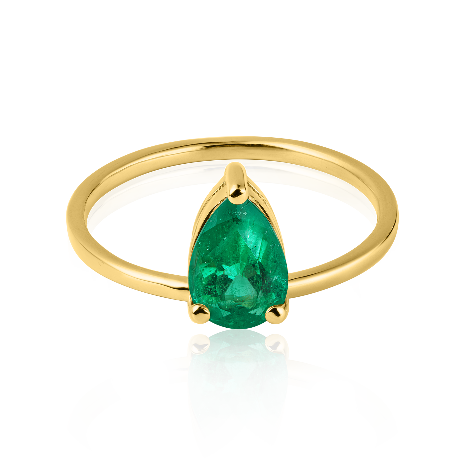 Pear Emerald Ring – ISA GRUTMAN