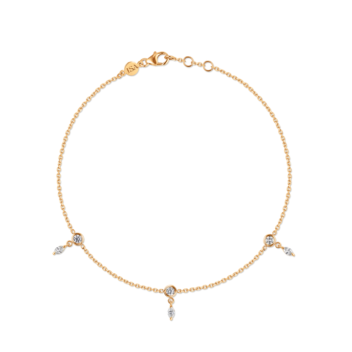 Marquise Diamond Anklet
