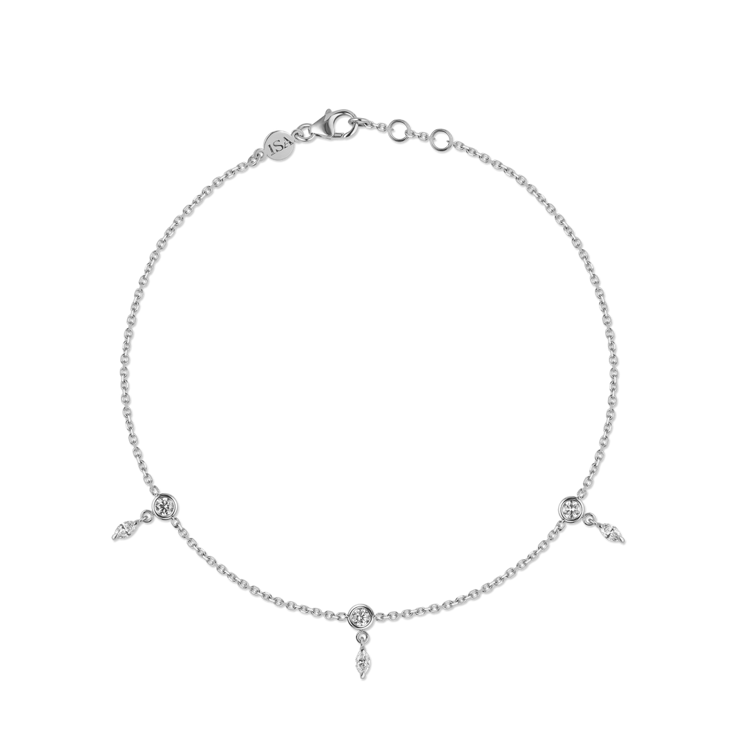 Marquise Diamond Anklet