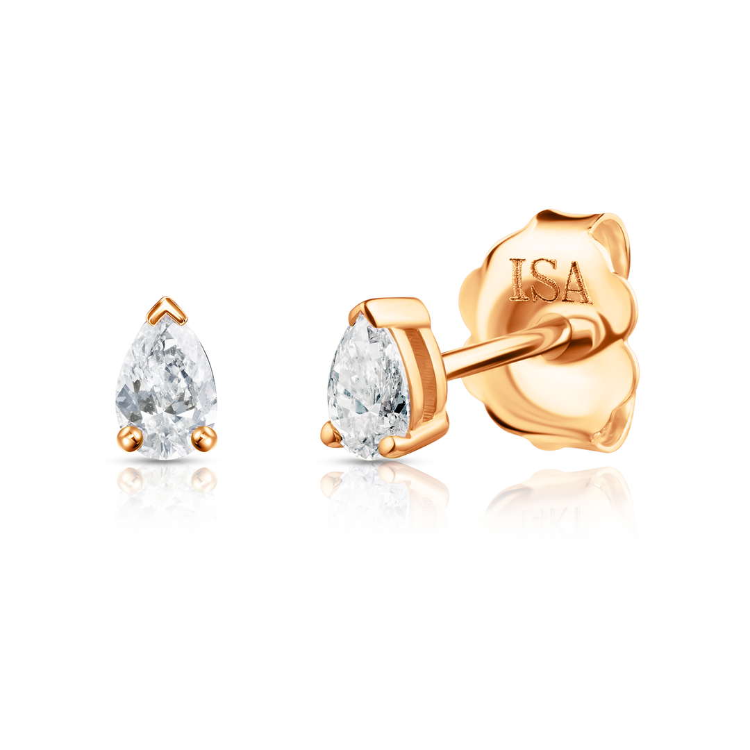 Pear Diamond Studs