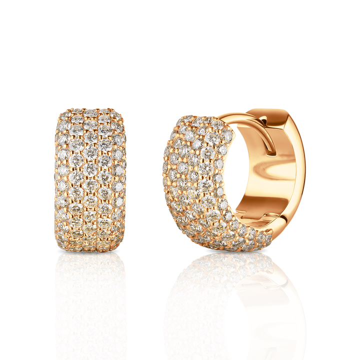 Pave Chunky Hoops