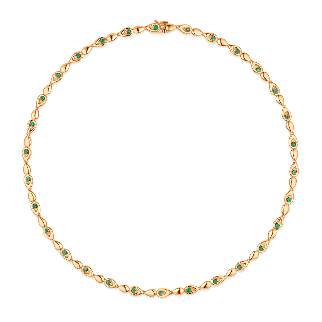Point Emerald Necklace