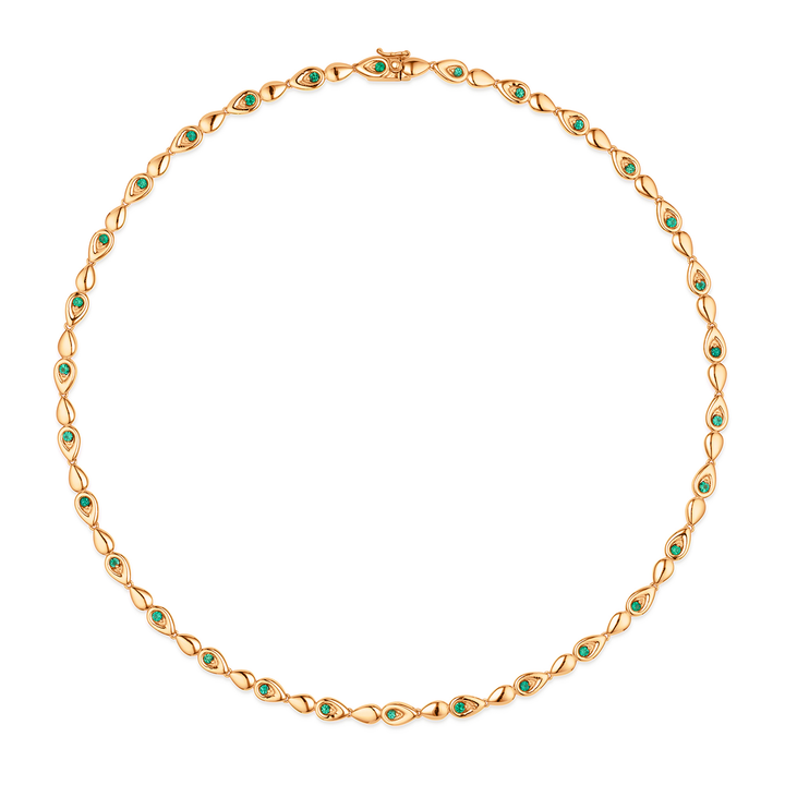 Point Emerald Necklace