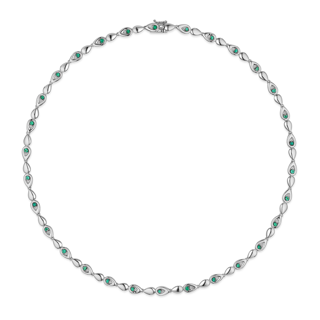 Point Emerald Necklace