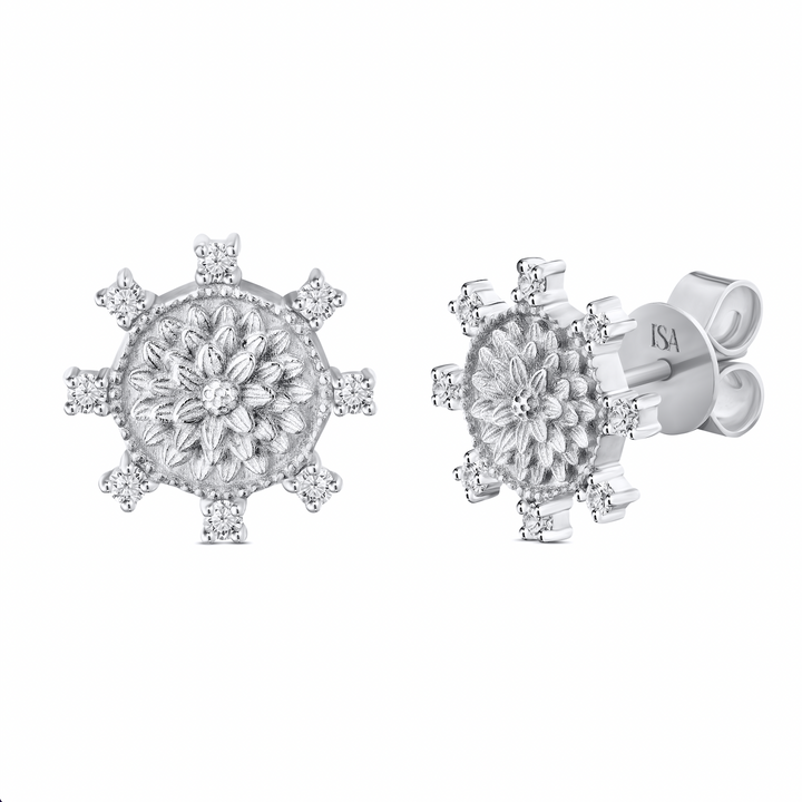 Flower Diamond Earrings