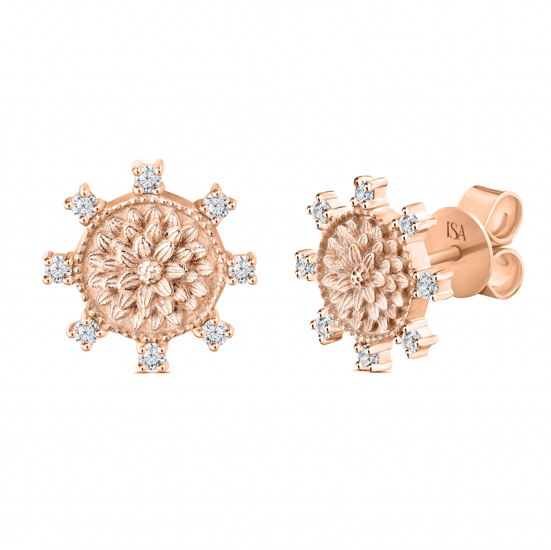 Flower Diamond Earrings