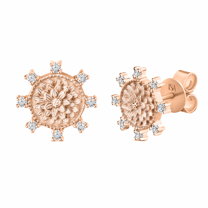 Flower Diamond Earrings