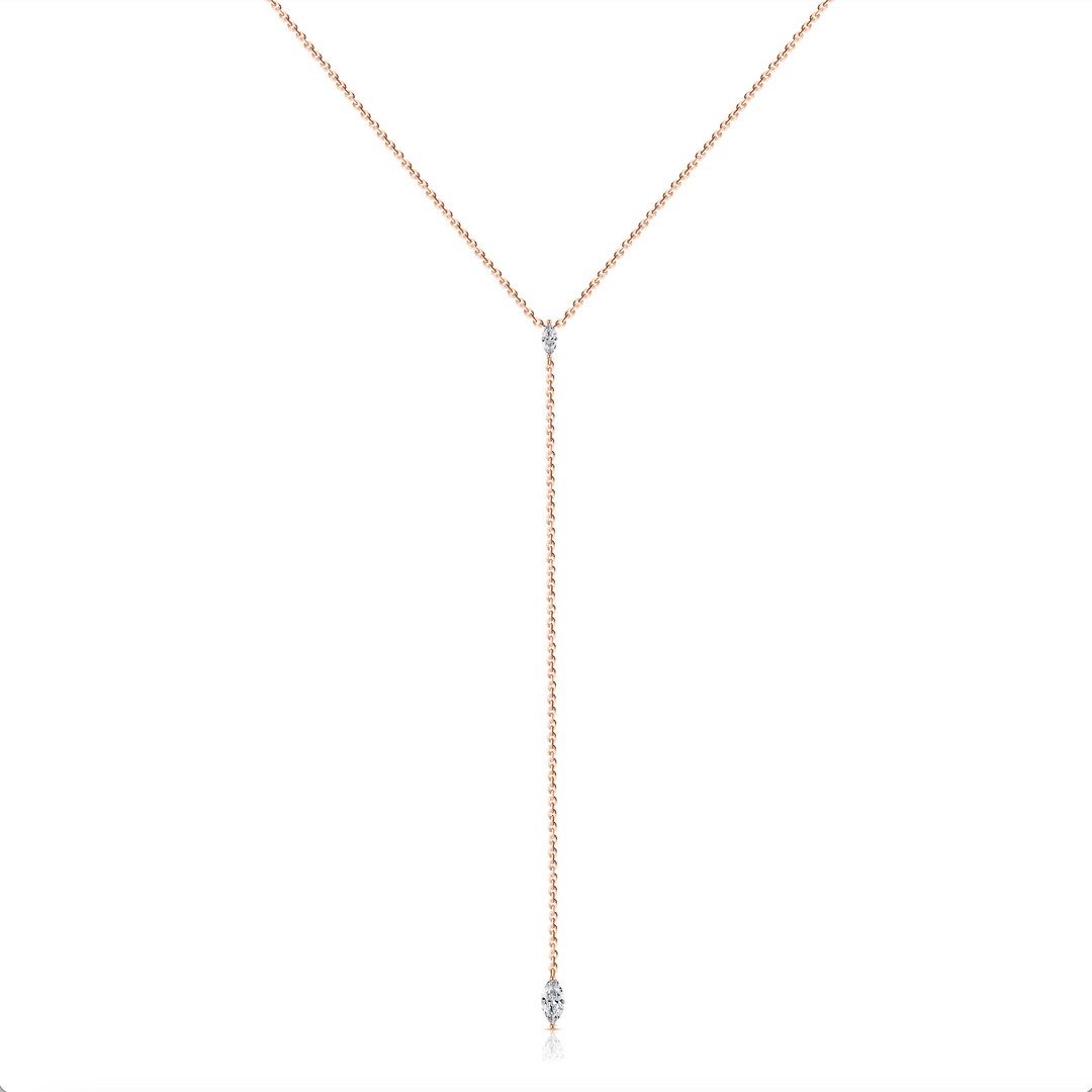 Marquise Lariat Necklace