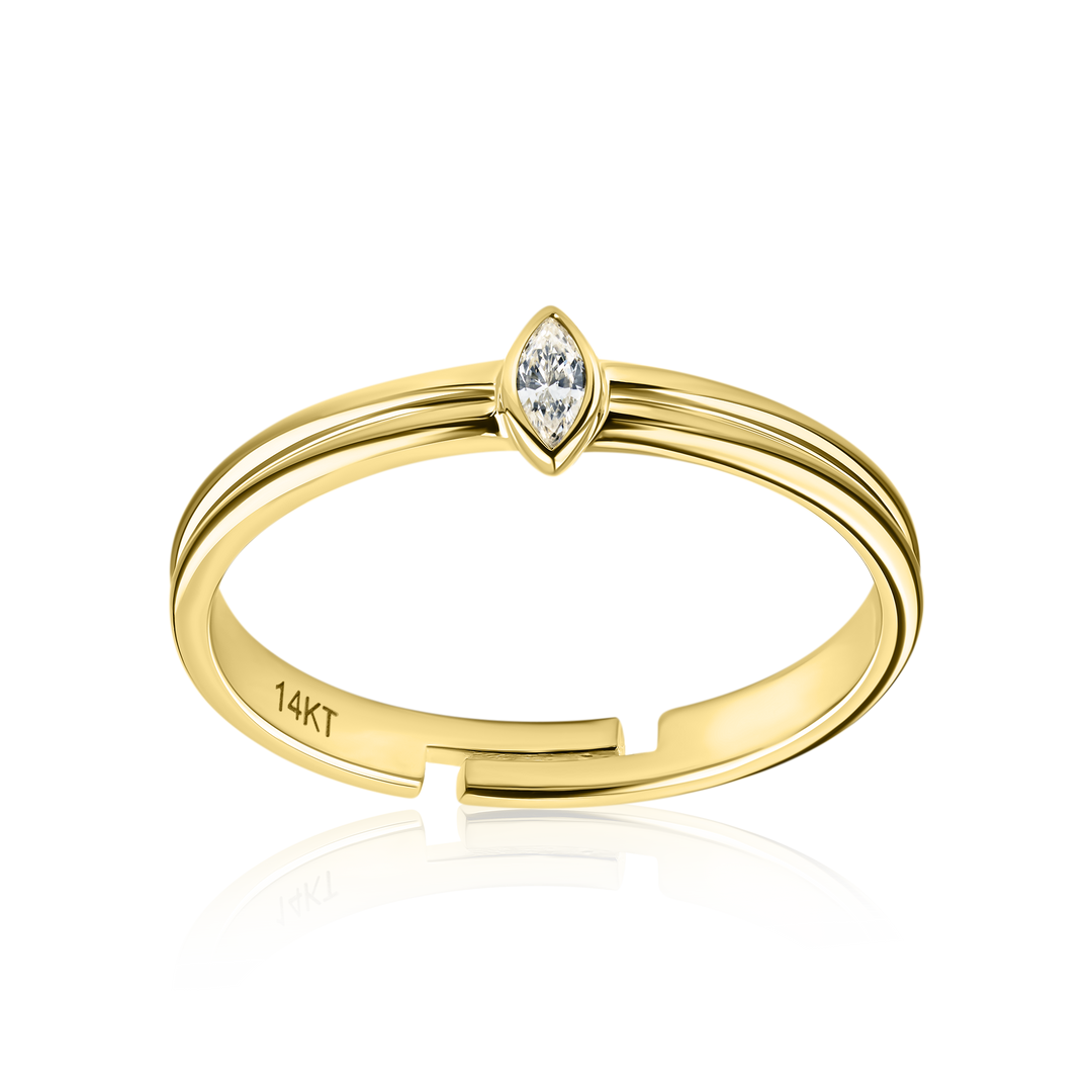 Marquise Diamond Toe Ring