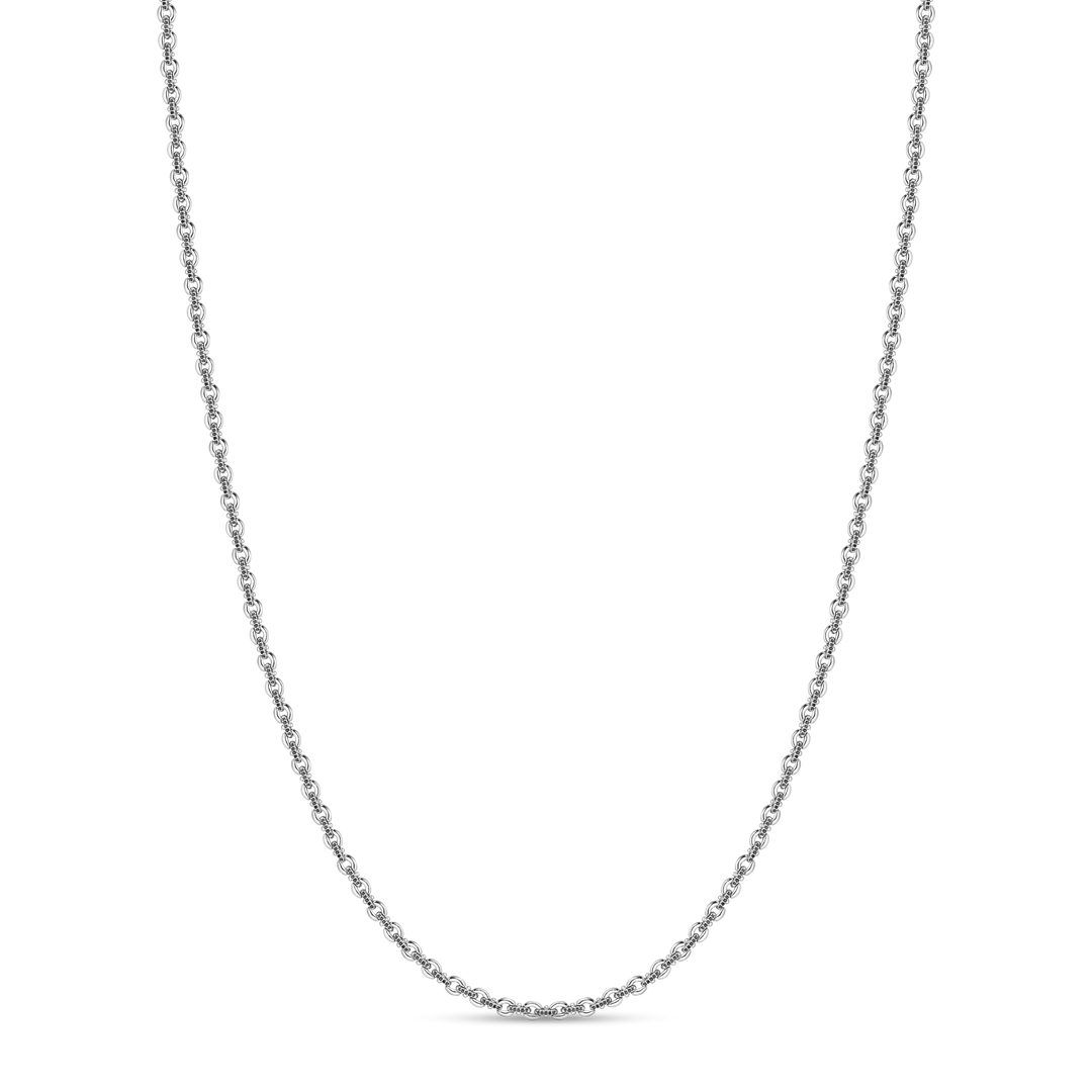 Legacy Black Diamond Pave Link Necklace