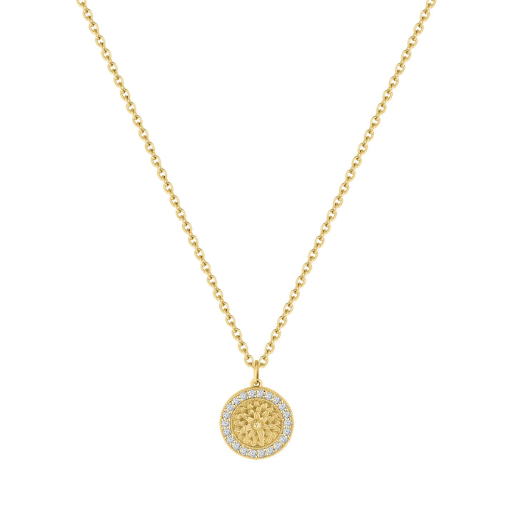 Flower Diamond Pendant Necklace