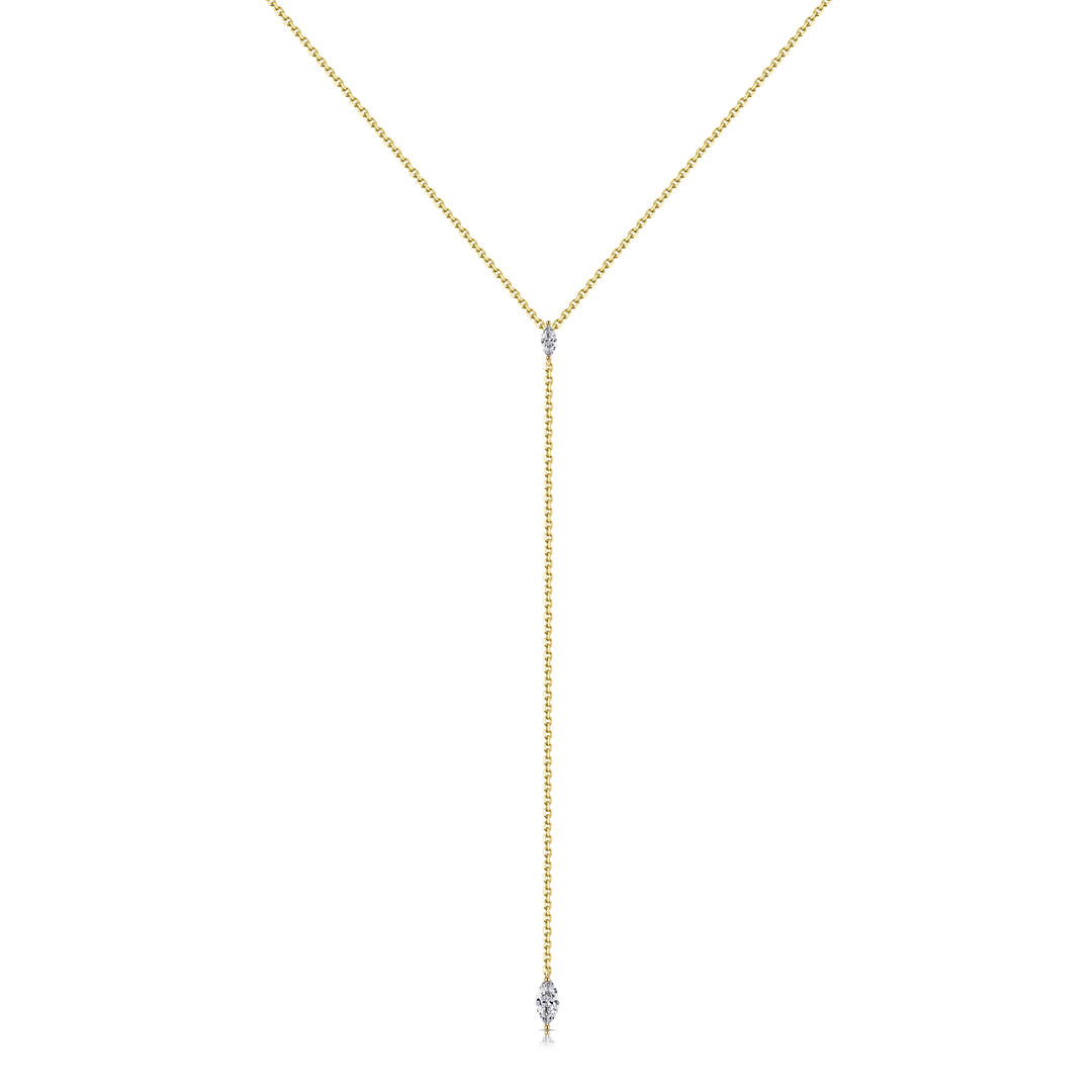 Marquise Lariat Necklace