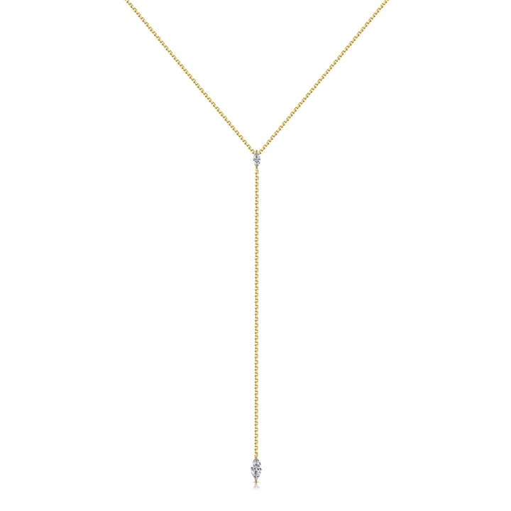 Marquise Lariat Necklace