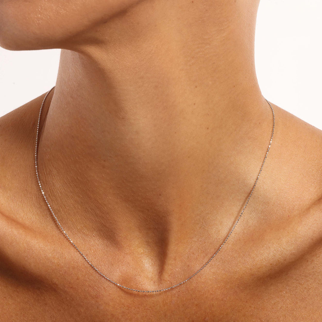 Petite Beaded Chain Necklace