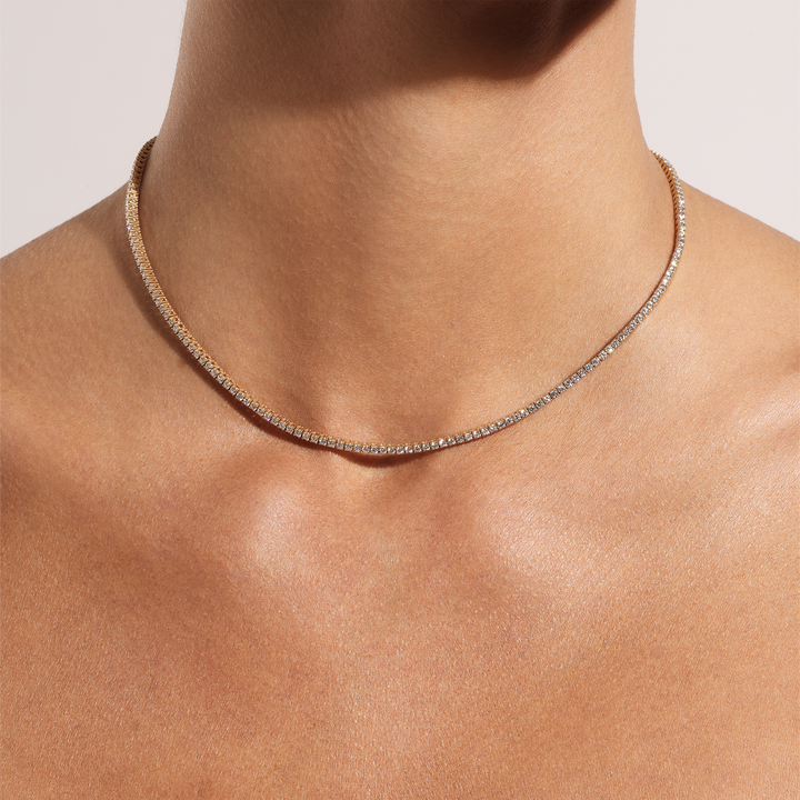 Mini Diamond Tennis Necklace