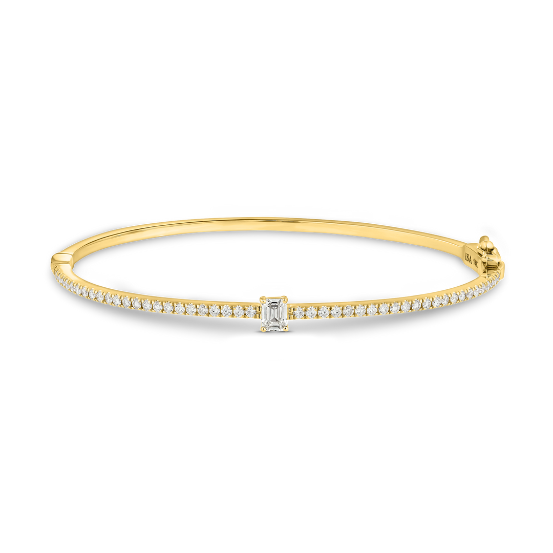 Baguette Diamond Bangle