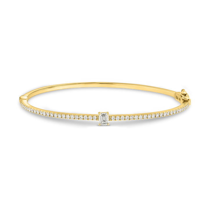 Baguette Diamond Bangle