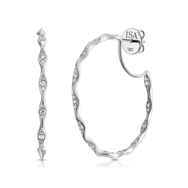 Brisa Diamond Hoops