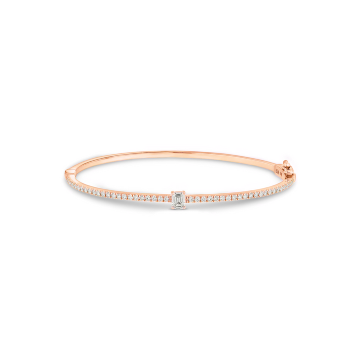 Baguette Diamond Bangle