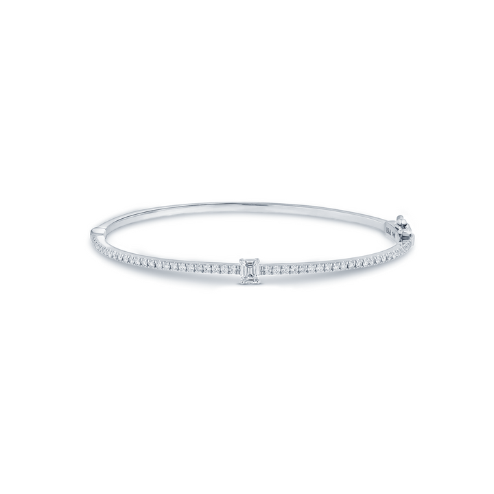 Baguette Diamond Bangle