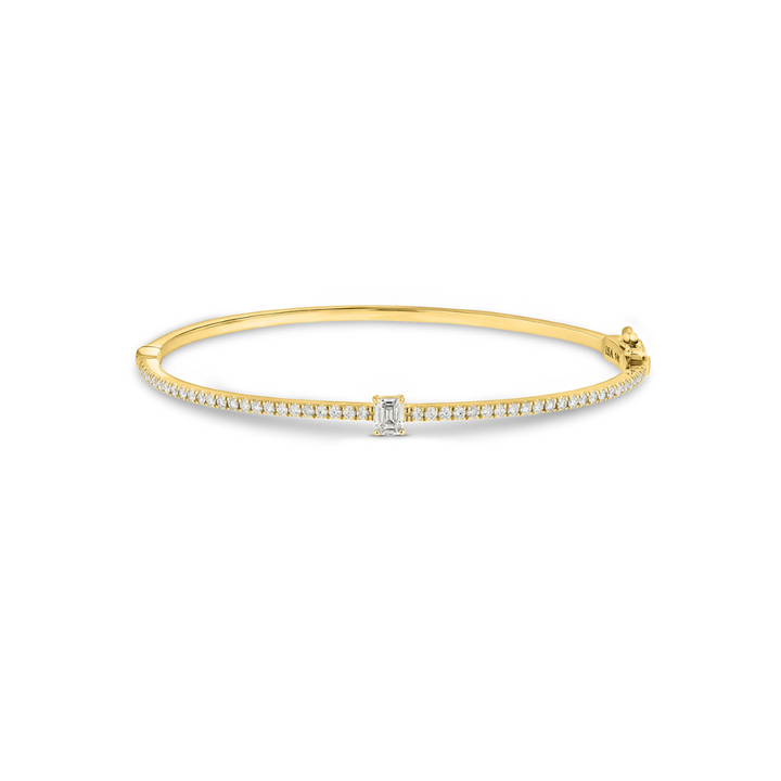 Baguette Diamond Bangle