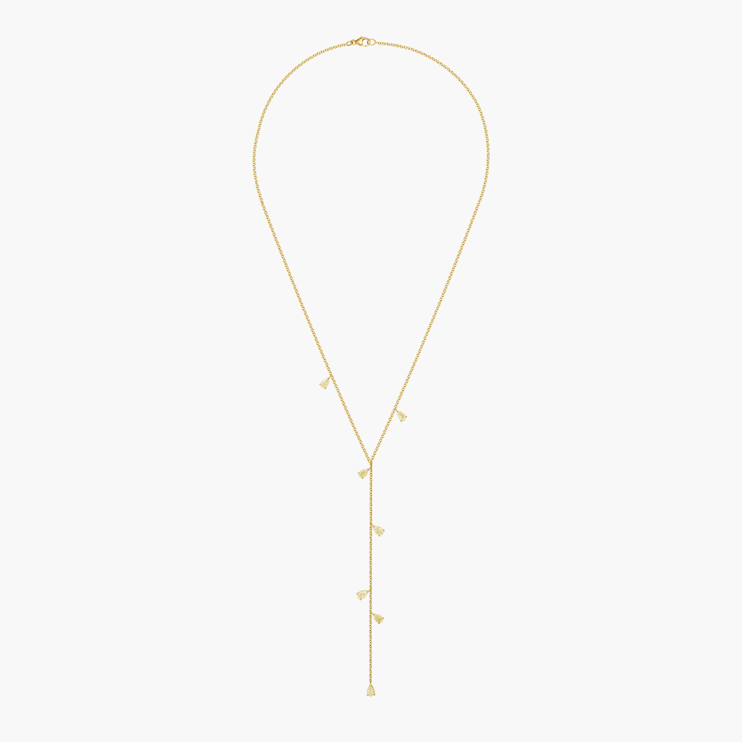 Classic Yellow Diamond Lariat