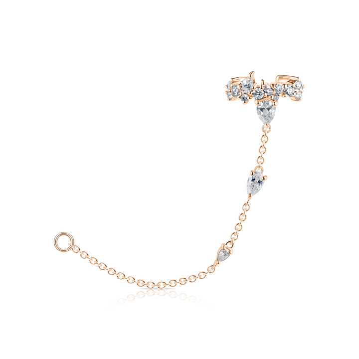 Diamond Cluster Ear Cuff