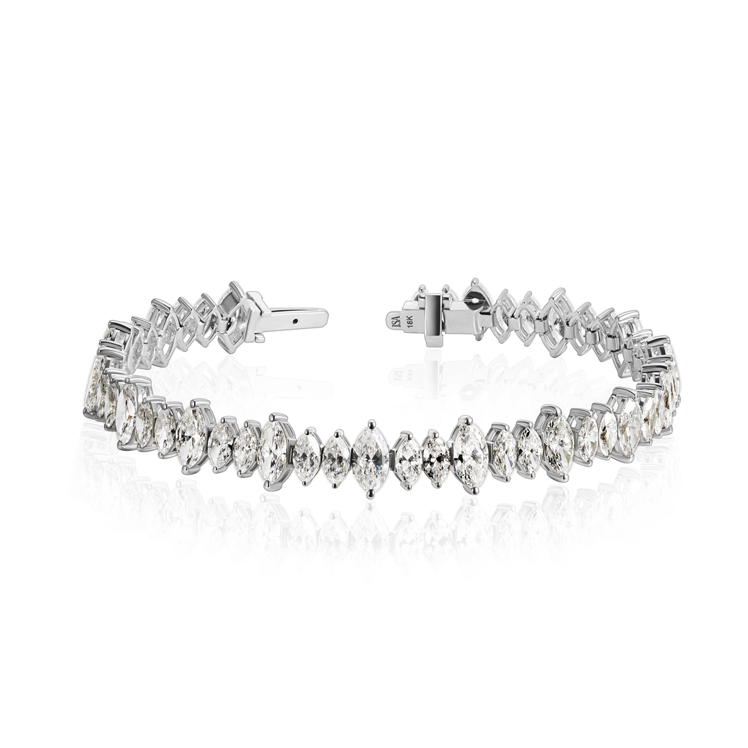 Diamond Spark Marquise Tennis Bracelet