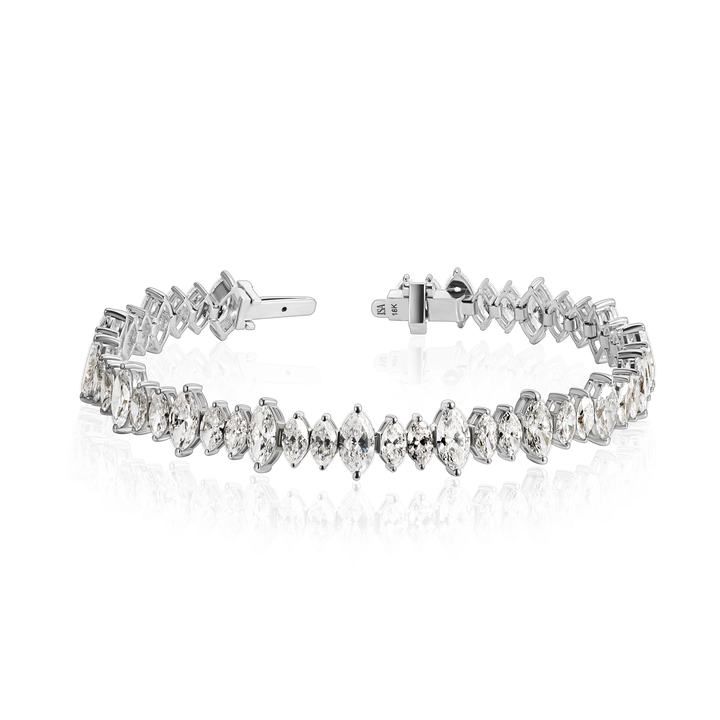 Diamond Spark Marquise Tennis Bracelet