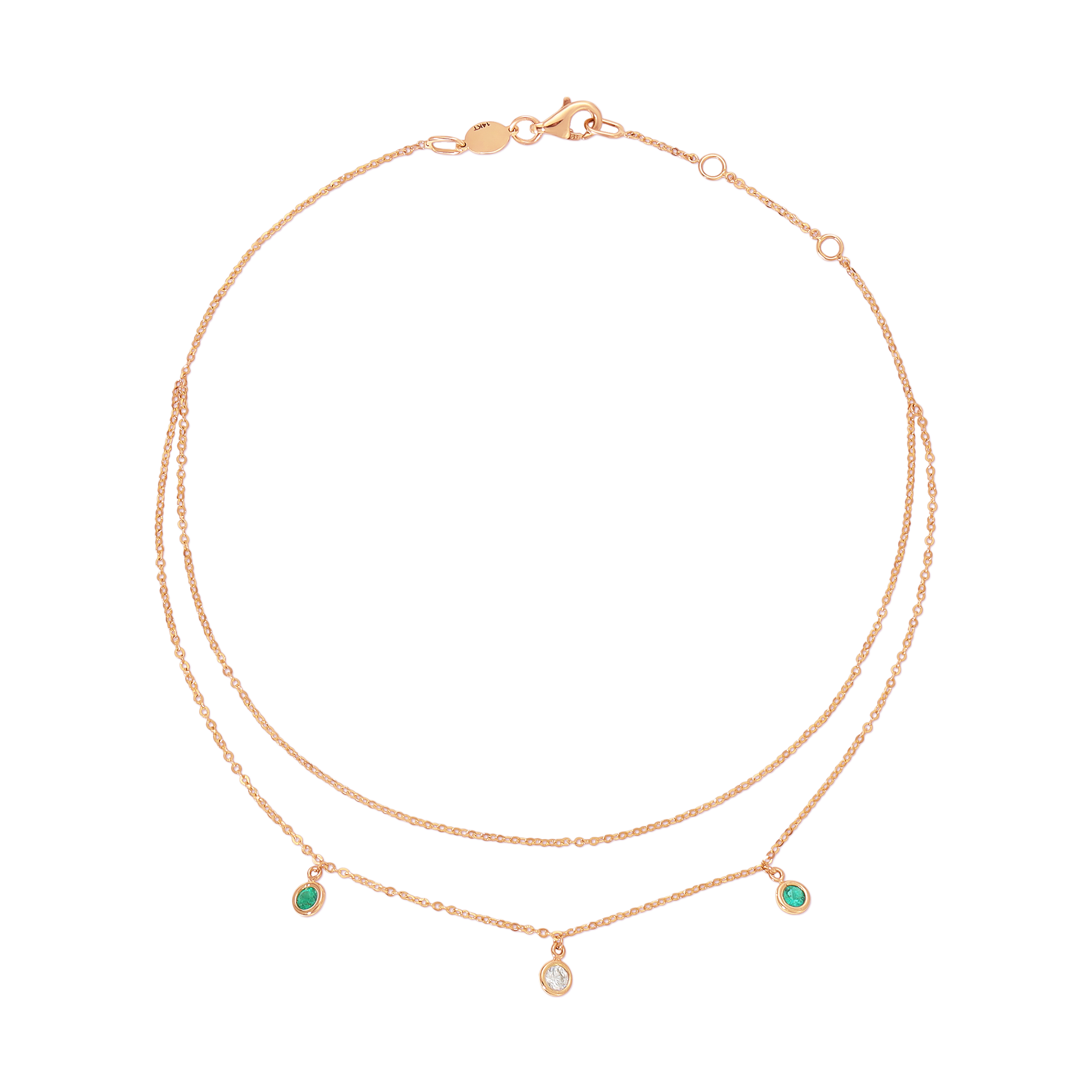 Double Chain Anklet – ISA GRUTMAN
