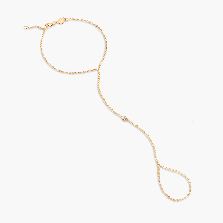 Round Bezel Hand Chain