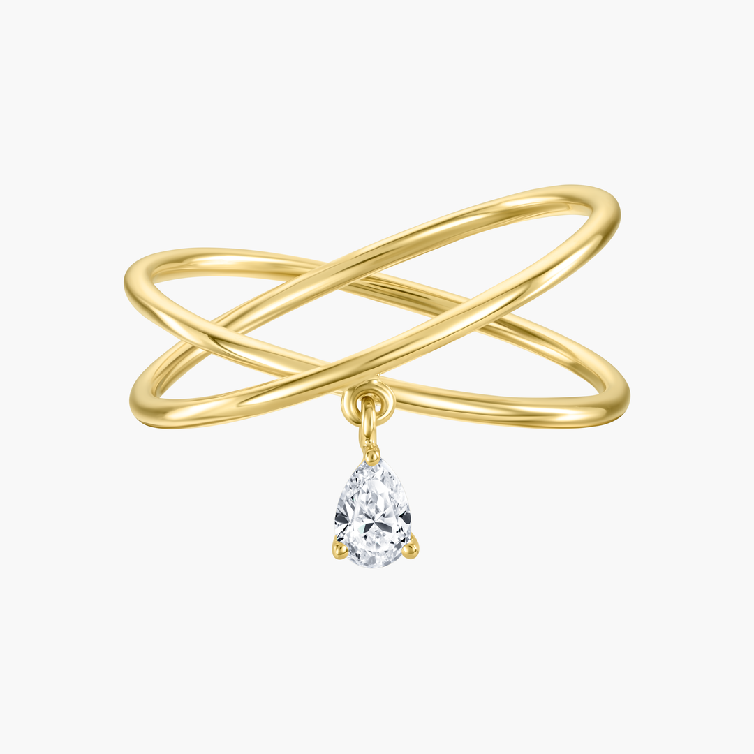 Double Band Diamond Ring