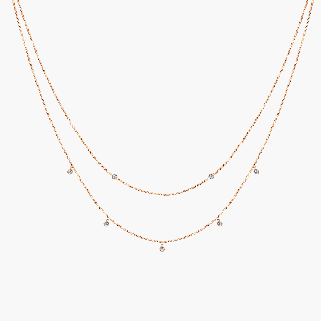 Double Layer Diamond Necklace