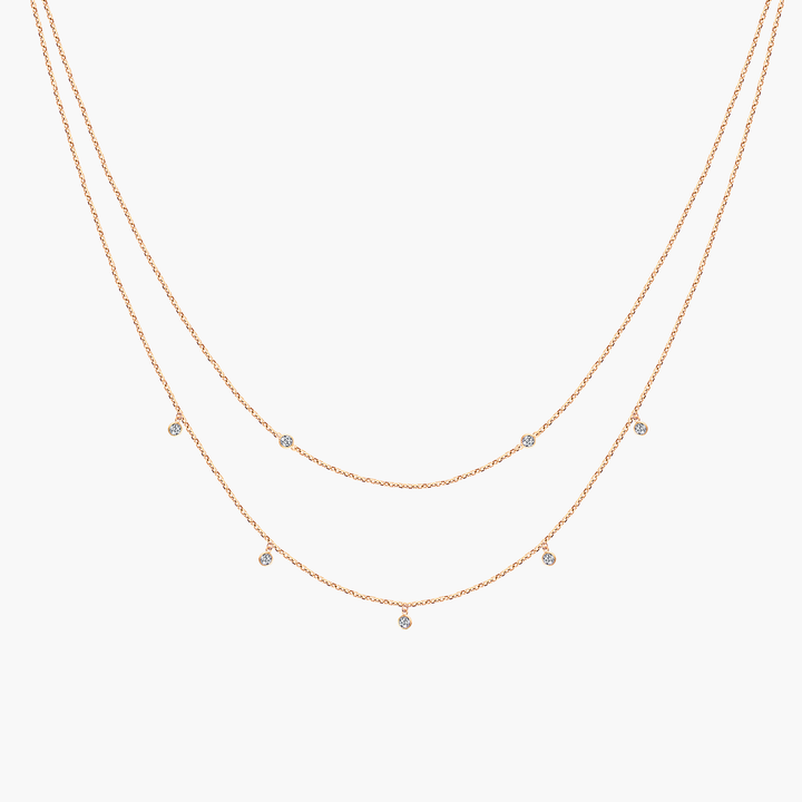 Double Layer Diamond Necklace