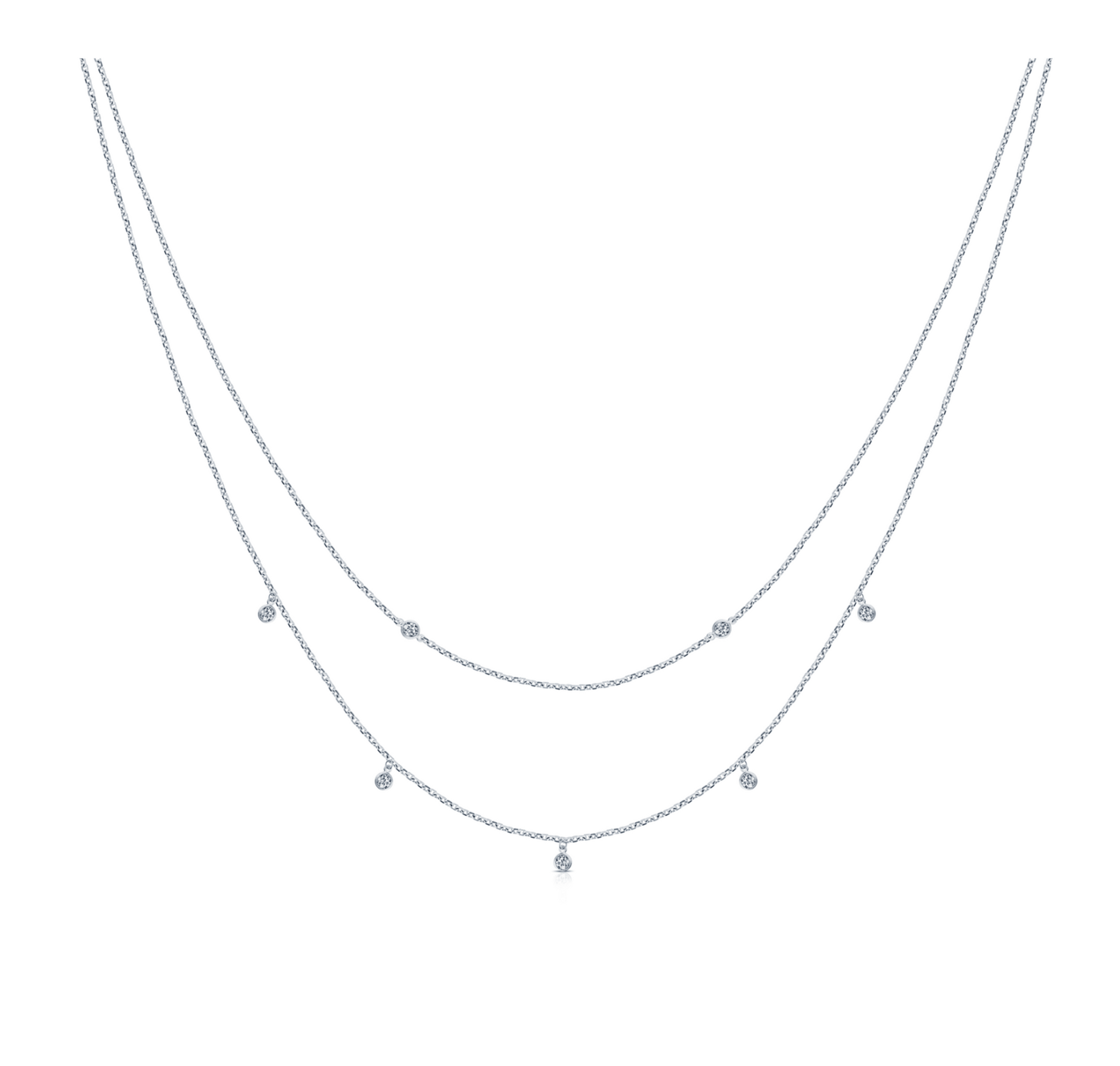 Double Layer Diamond Necklace