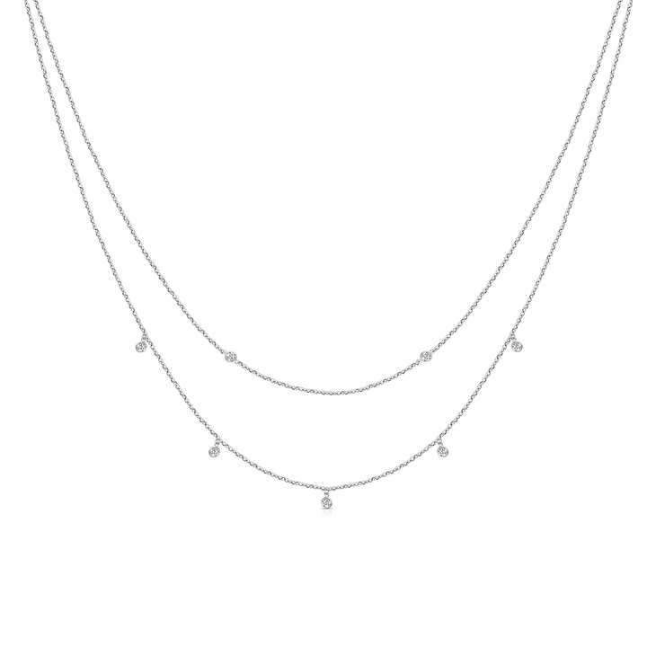 Double Layer Diamond Necklace