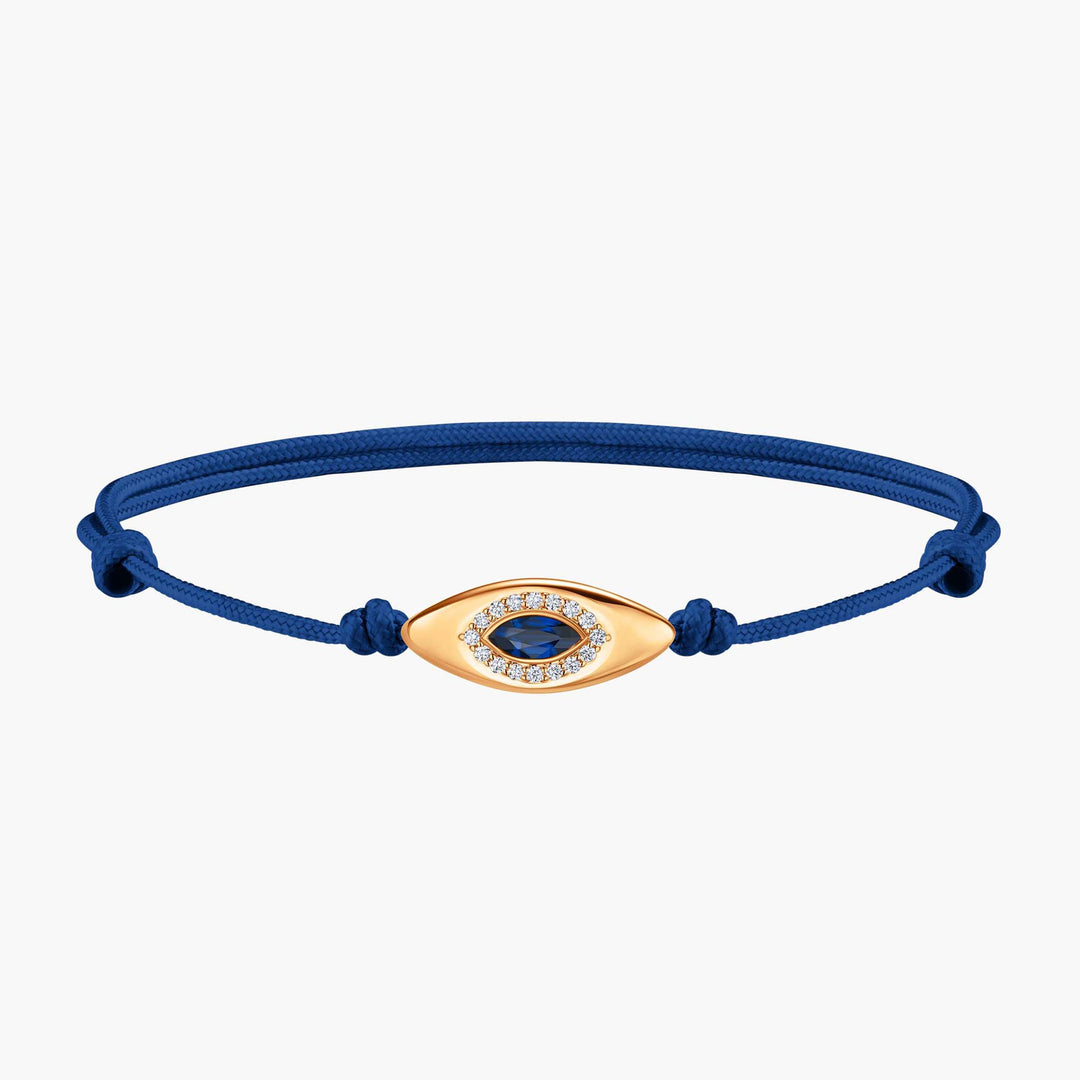 Evil Eye Blue Cord Bracelet