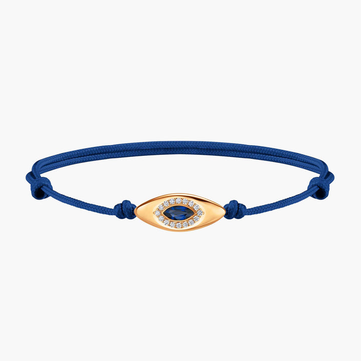 Evil Eye Blue Cord Bracelet