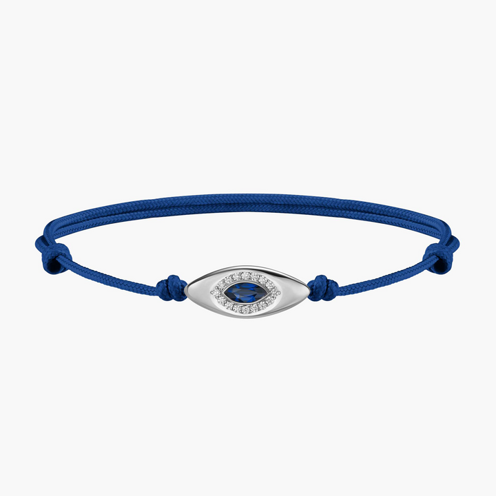 Evil Eye Blue Cord Bracelet