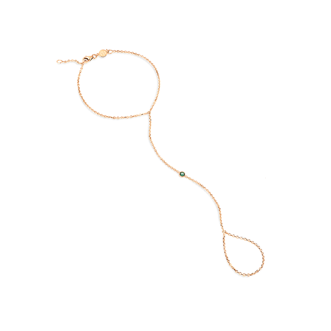 Round Bezel Hand Chain