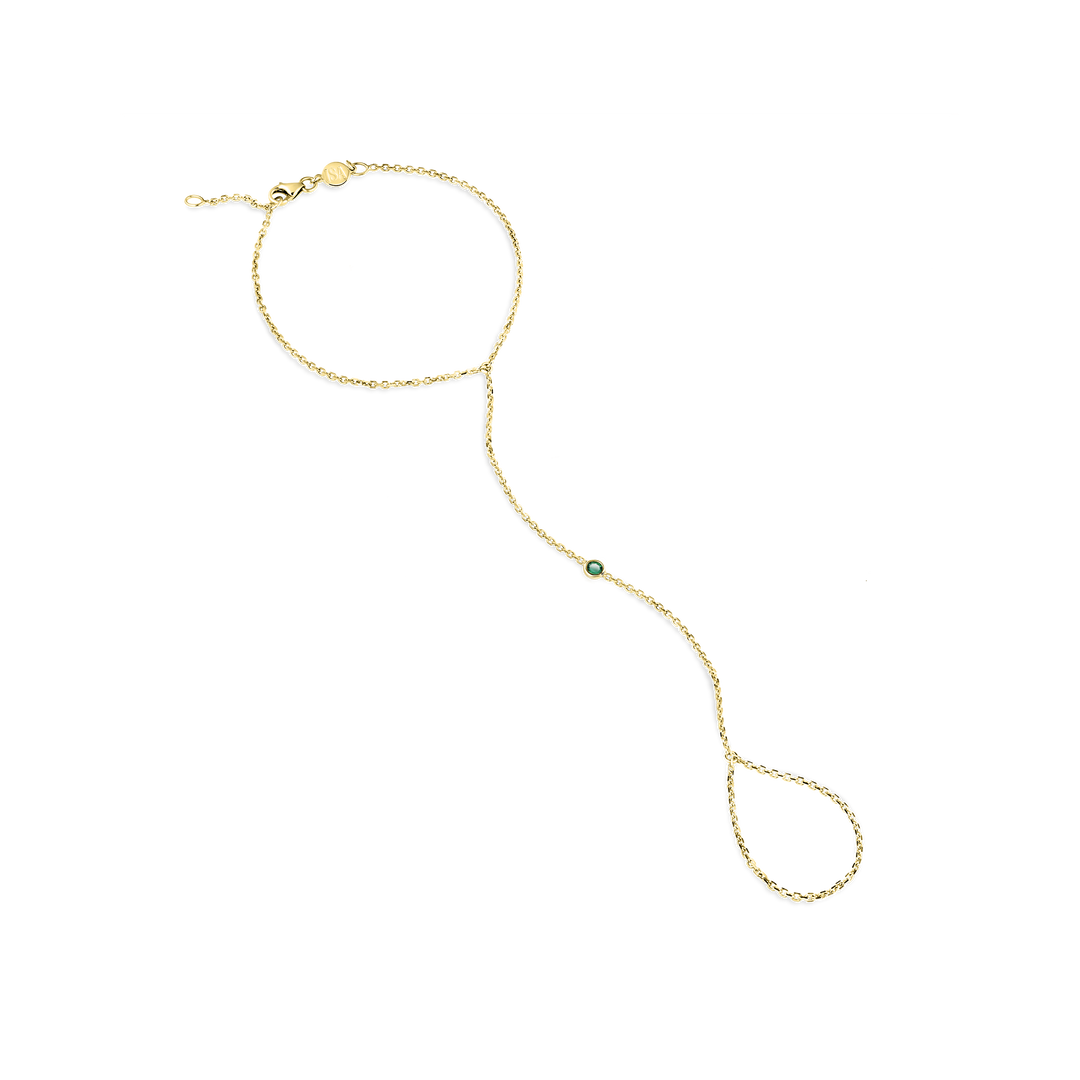 Round Bezel Hand Chain