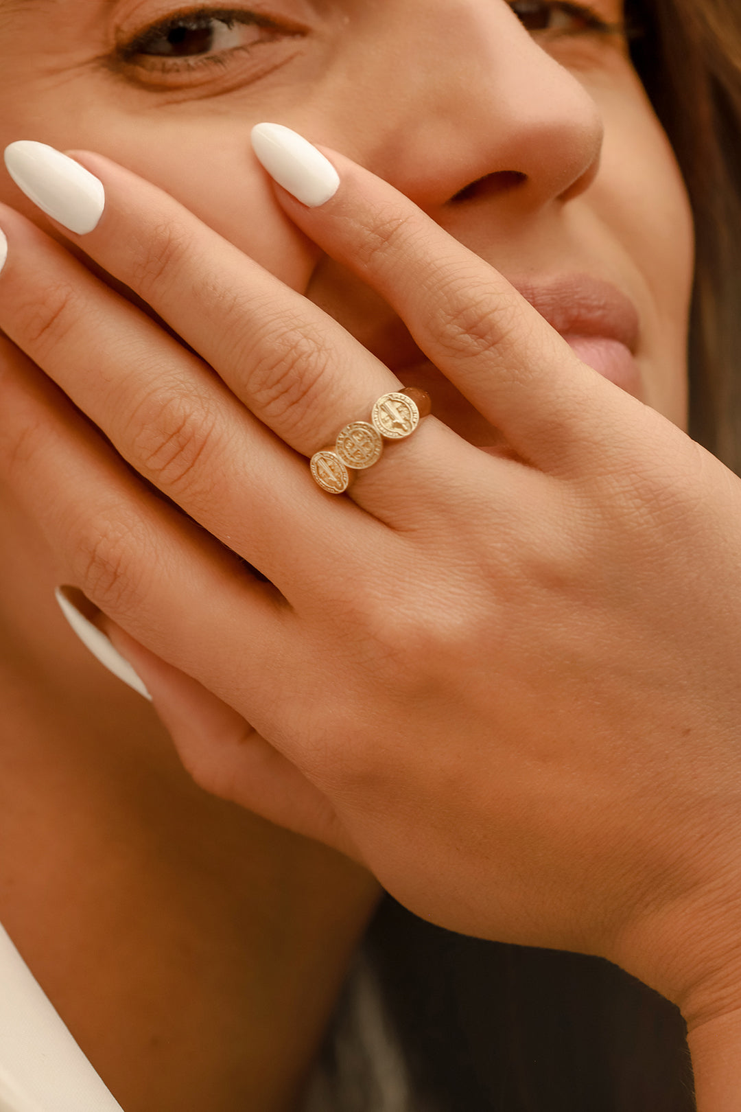 Saint Benedict Coin Ring